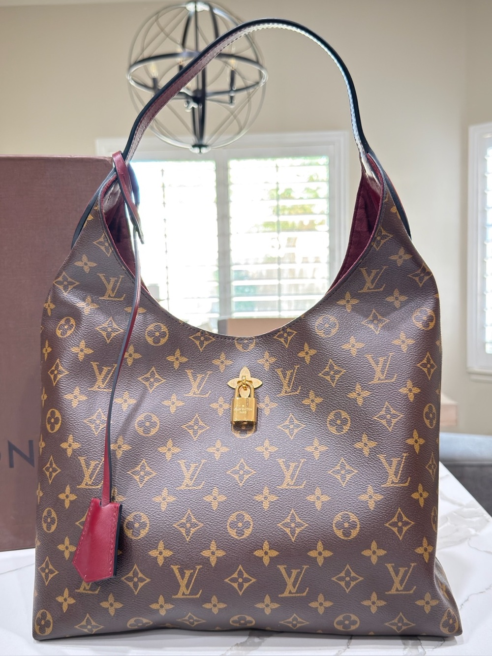 Louis Vuitton Monogram Flower Hobo. EUC. Box and dust bag Included.